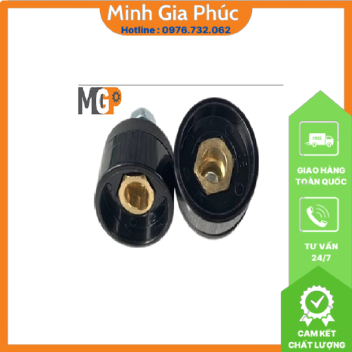 Bộ 2 cọc hàn cái DKJ10-25 dùng cho máy hàn điện tử