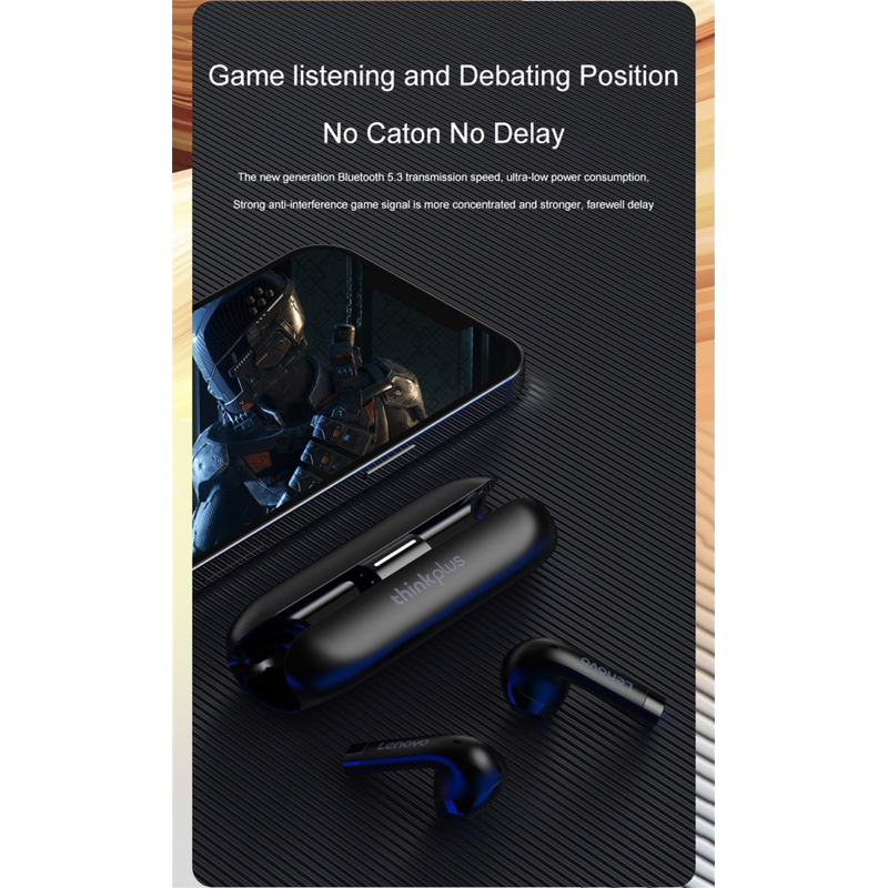 Tai nghe Bluetooth Lenovo TW60,tai nghe không dây ,công nghệ chống nước IPX5 đỉnh cao