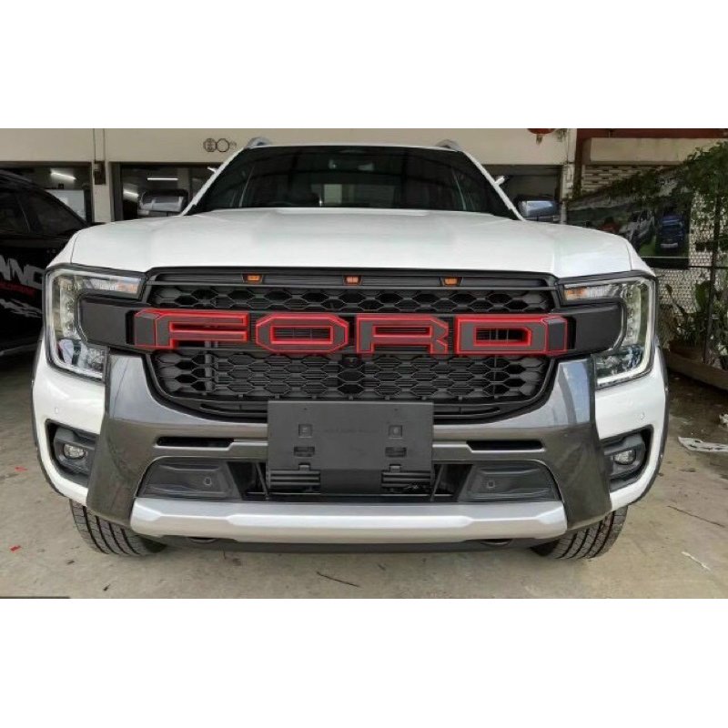 Mặt galang chử Ford nân cấp cho xe EVEREST WILTRACK 2023, mặt galang Ford phong cách RAPTO