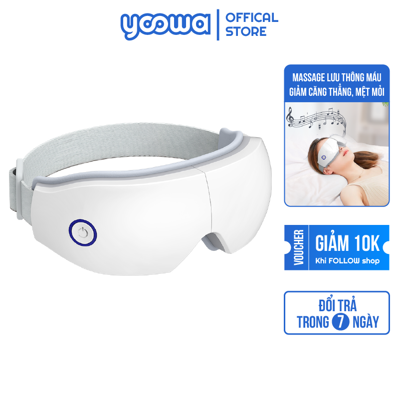 Máy Massage Mắt YOOWA EM-007 Với Chế Độ Massage Nhiệt Kết Hợp Nghe Nhạc Bluetooth