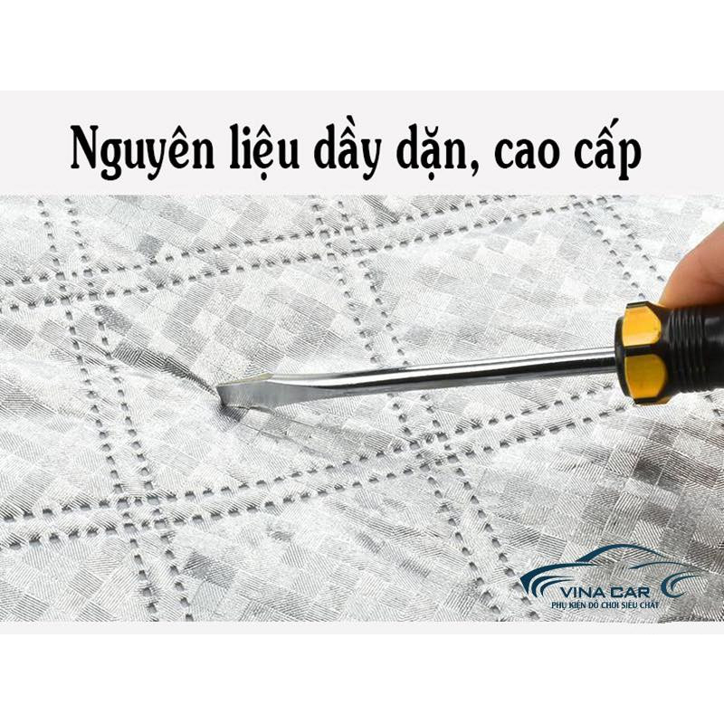 Bạt che nửa xe ô tô 3 lớp cho xe 4 chỗ - 5 chỗ và 7 chỗ, áo chùm xe hơi