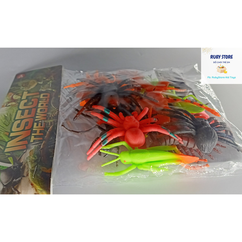 ĐỒ CHƠI TÚI 16 MÔ HÌNH CÔN TRÙNG PVC