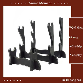 Giá đỡ kiếm bằng gỗ loại 01 tầng, 02 và 03 tầng dành cho các loại kiếm mô hình Giá đỡ kệ đỡ mô hình cứng cáp bền đẹp