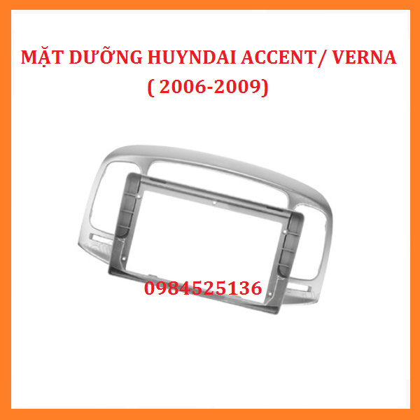 MẶT DƯỠNG HUYNDAI ACCENT 2011-2017 + GIẮC ZIN.Mặt dưỡng giắc zin xe HUYNDAI ACCENT/ VERNA lắp màn hình dvd androi 9inch.