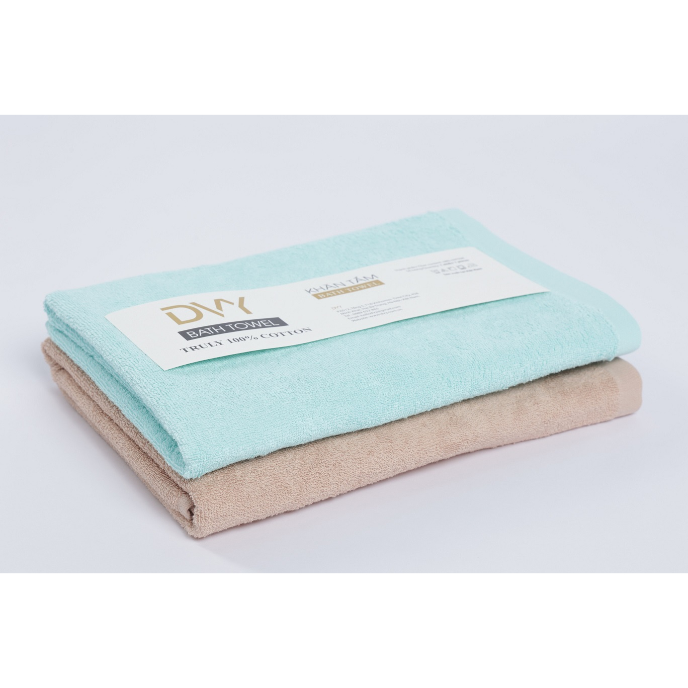 Khăn Tắm DVY Cotton 70x140cm mềm mại. dày dặn, thấm hút nhanh, không phai màu 320g