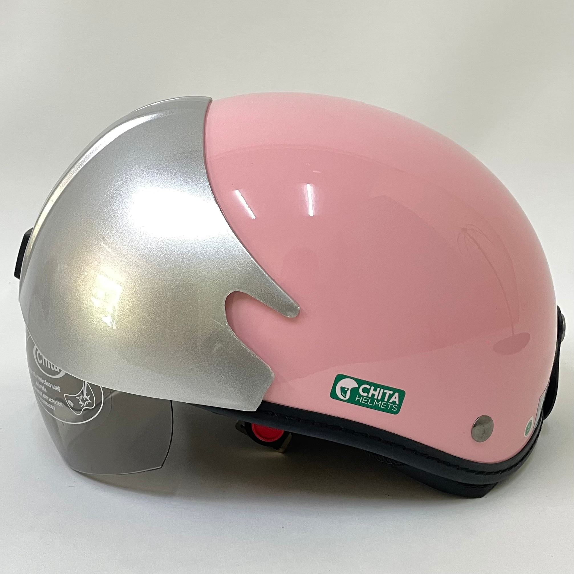 Mũ Bảo Hiểm 1/2 Đầu CHITA HELMETS CT6B1 Giấu Kính Trơn