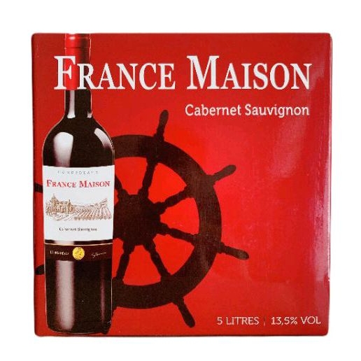 Rượu Vang Bịch Pháp France Maison 5 Lít Nhập Khẩu