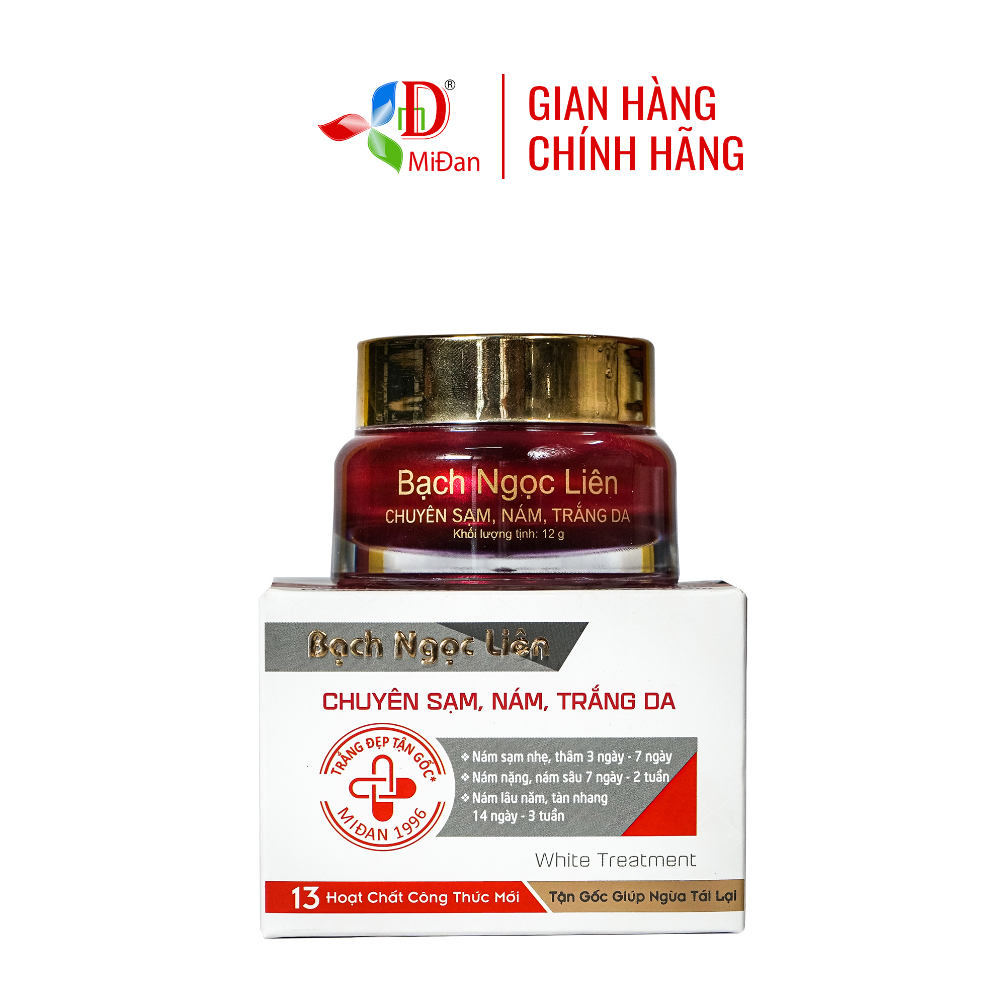 Kem dưỡng trắng da, mờ nám Bạch Ngọc Liên