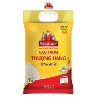 Gạo Thơm Thượng Hạng Neptune Nhãn Vàng 5kg