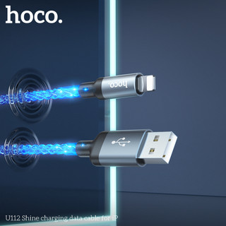Cáp sạc có đèn led Hoco U112 cho typeC/Ip 1M
