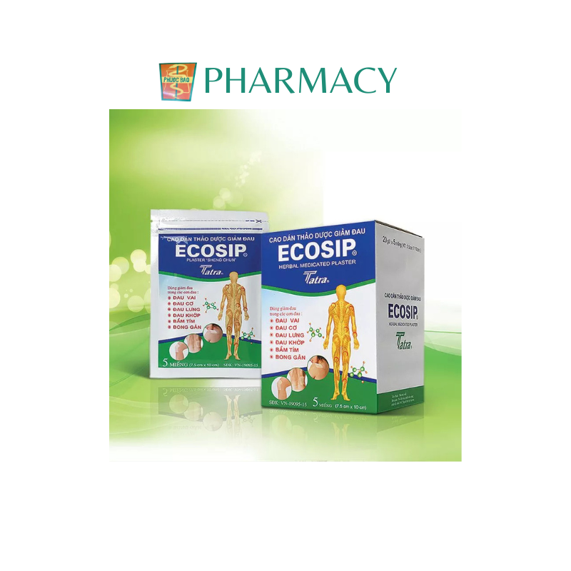 Cao Dán Thảo Dược Giảm Đau Ecosip Tatra - Gói 5 miếng
