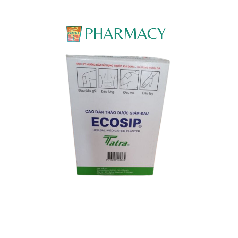 Cao Dán Thảo Dược Giảm Đau Ecosip Tatra - Gói 5 miếng