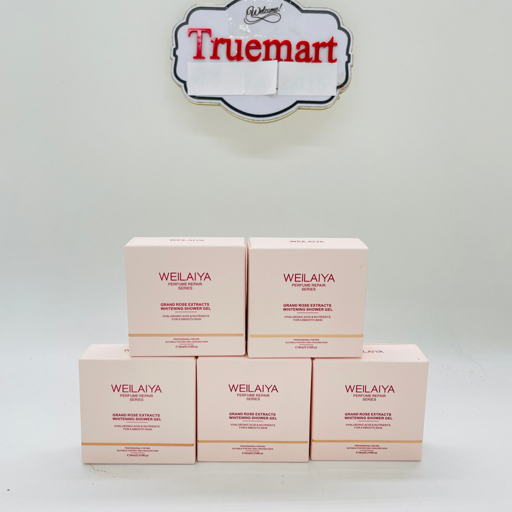 Combo 5 Mini Sữa tắm trắng da cánh hoa hồng Damask Weilaiya 9ml