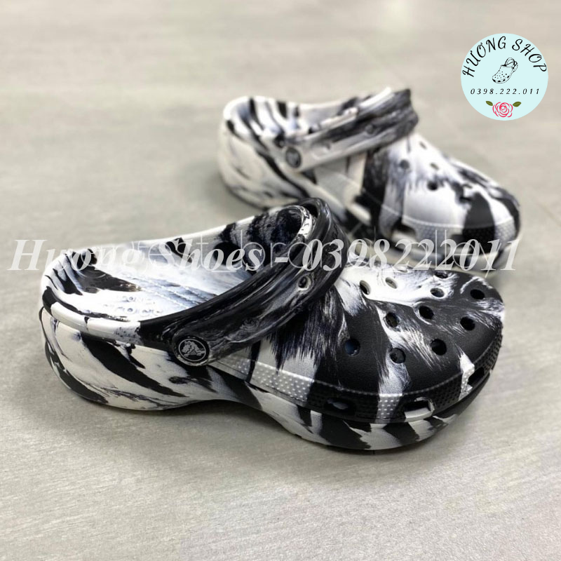 Tặng kèm jibit, Sục Classic loang màu cá tính, đế cao 5p êm nhẹ, Hách háng cho nữ