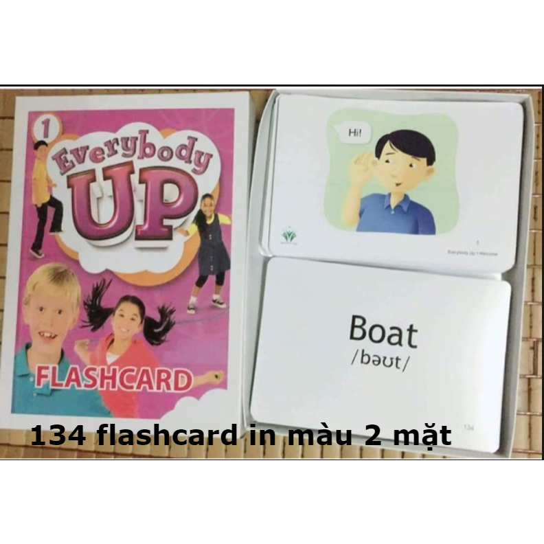 Thẻ cứng học từ vựng Everybody Up 1