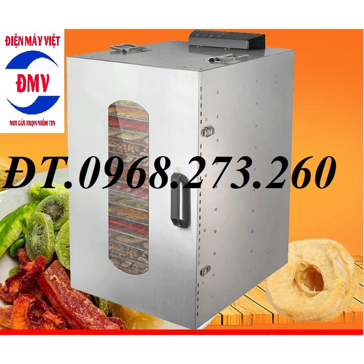 Máy sấy trái cây. Tủ sấy nông sản, thực phẩm, hoa quả 20 khay 40*40