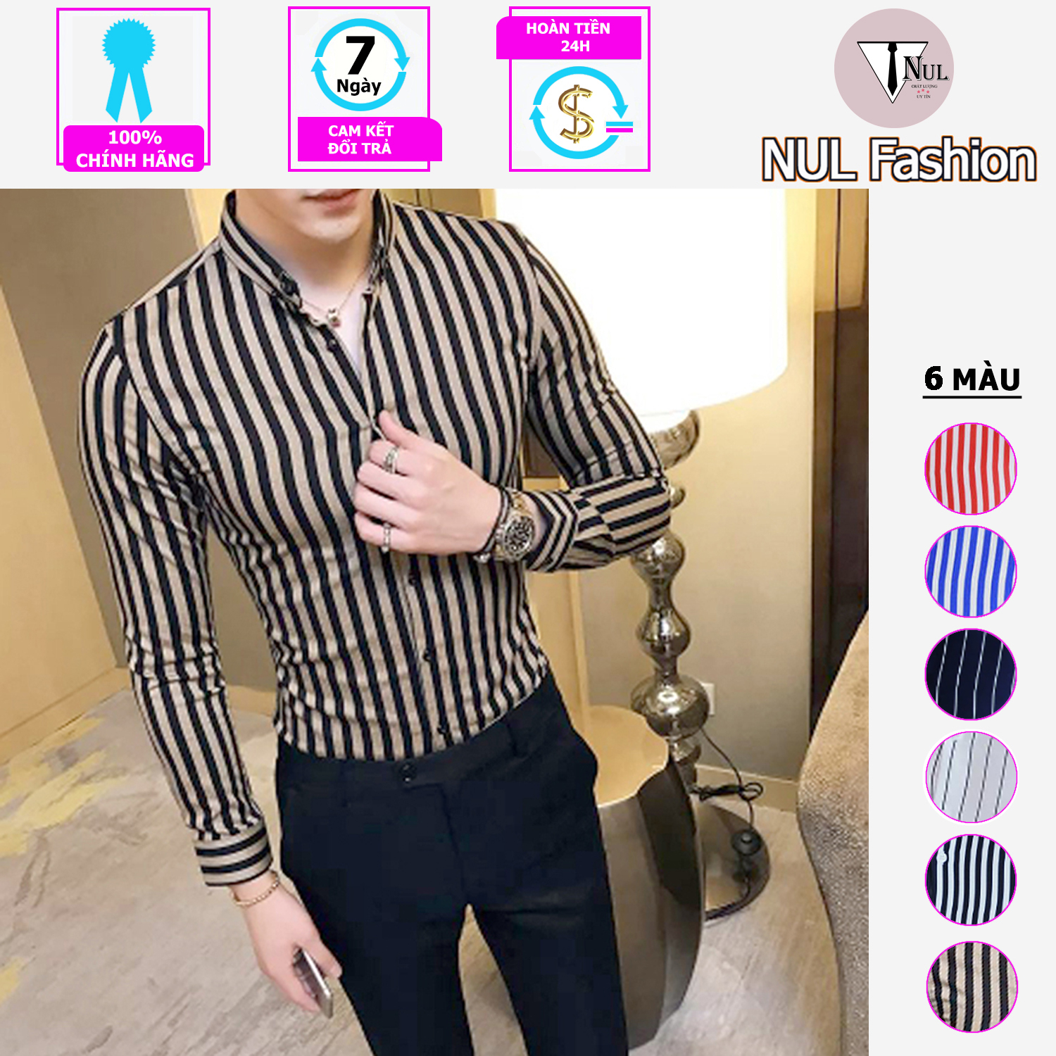 Áo sơ mi, áo sơ mi nam đẹp, chất vải lụa mềm mịn, mát, dáng áo slim trẻ trung, chuẩn phom, dễ phối đồ