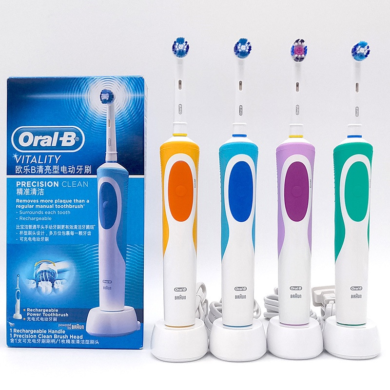 Bàn Chải Đánh Răng Điện Chăm Sóc Răng Miệng, Bàn Chải Điện Oral-B Vitality D12, D100