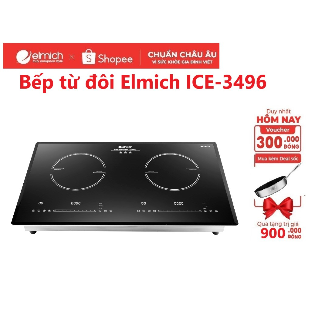 Bếp từ đôi Elmich ICE-3496