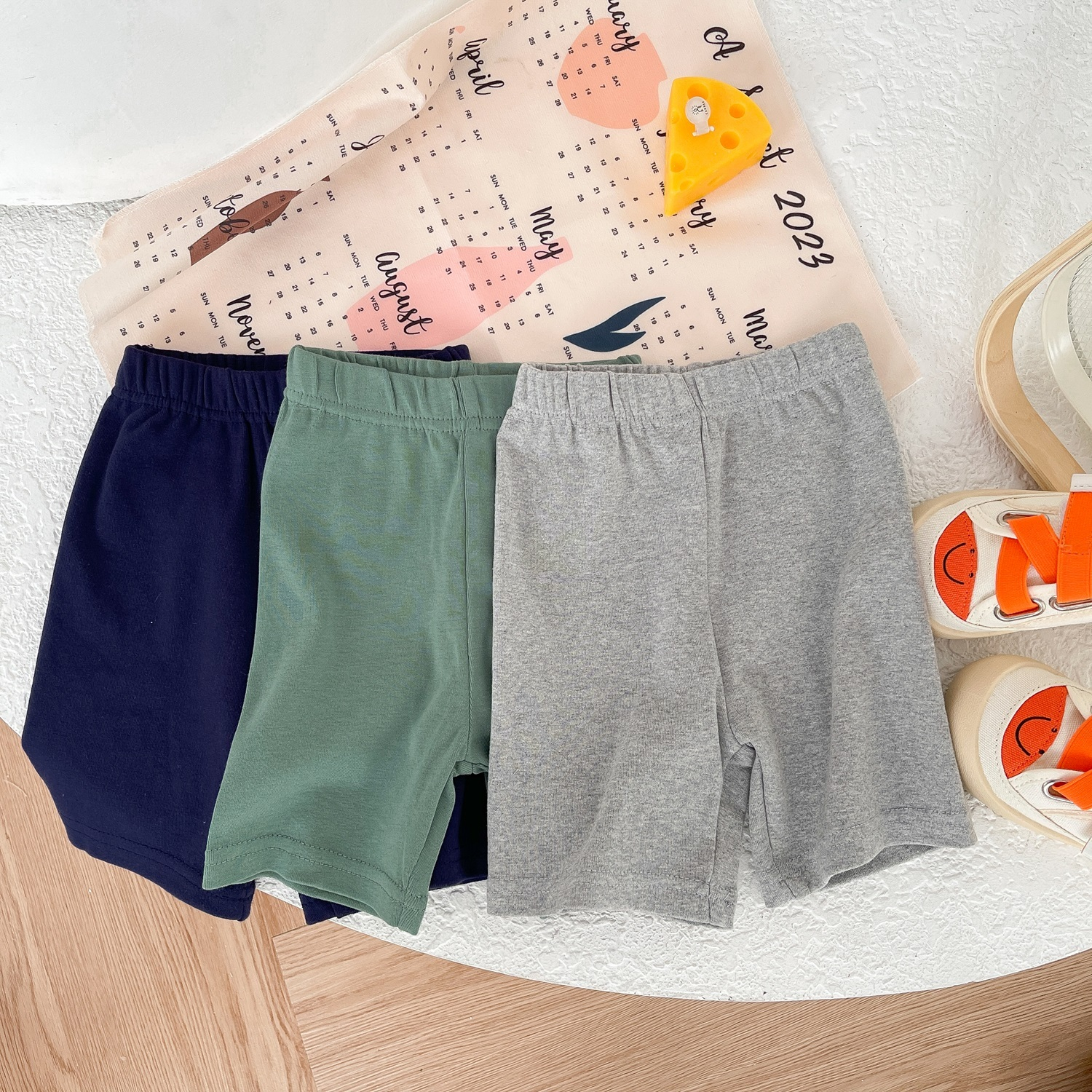 Quần đùi lửng cho bé trai bé gái, chất liệu 100% cotton thoáng khí, mát mẻ cạp chun mặc mùa hè, nhiều màu sắc-QC1555