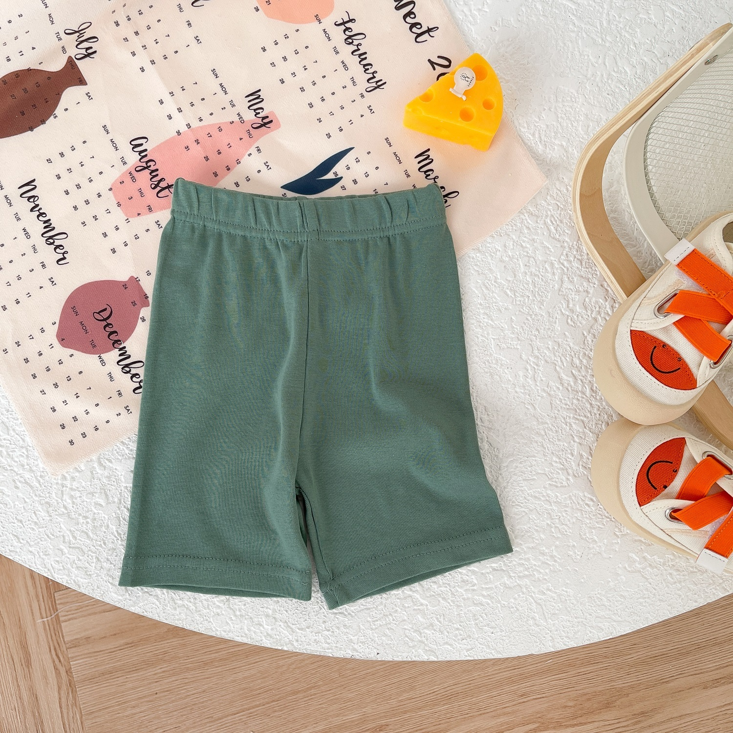 Quần đùi lửng cho bé trai bé gái, chất liệu 100% cotton thoáng khí, mát mẻ cạp chun mặc mùa hè, nhiều màu sắc-QC1555