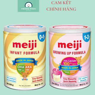 Set 2 lon sữa bột Meiji nhập khẩu Fomula chính hãng số 0 cho tre 0 1