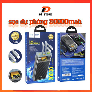Pin dự phòng Hoco J103/J104 10000/20000mAh QC3.0 22.5W, PD TypeC 20W