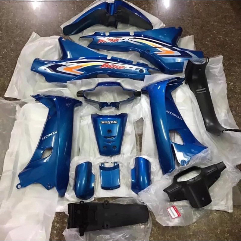 Bộ nhựa wave apha 100 honda zin liền tem 16chi tiết đủ màu