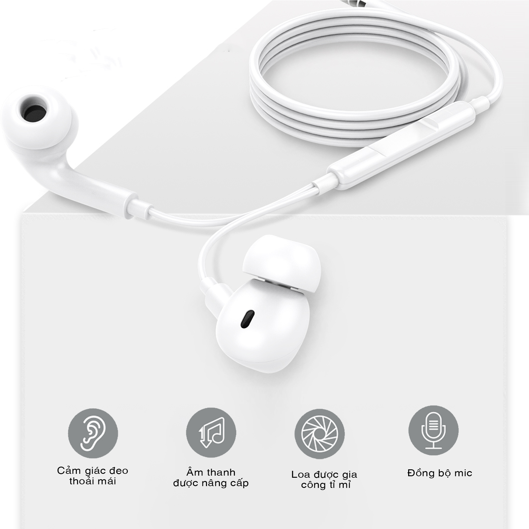 Tai Nghe Cửa Sổ Bluetooth G33P Sendem Chân Dẹt Phù Hợp Cho Máy 7 Đến 14promax  Có Núm Cao Su Chống Ồn G33P