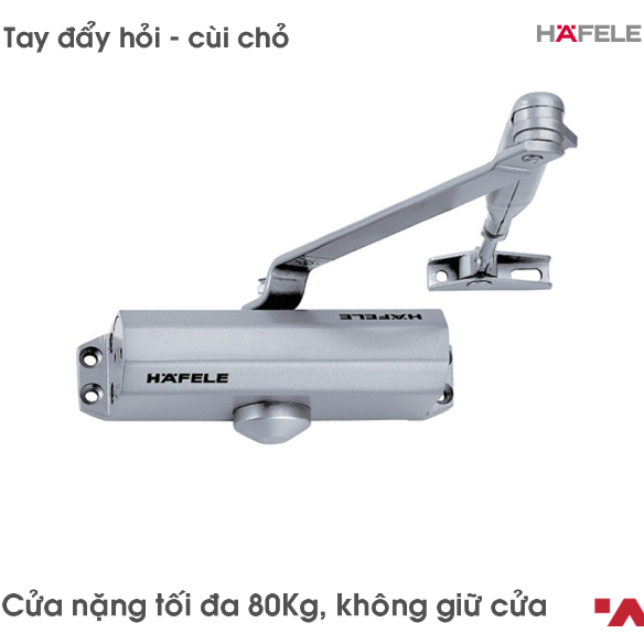 Cùi chỏ hơi , tay đẩy Đóng Cửa Tự Động 80Kg Hafele 499.30.002