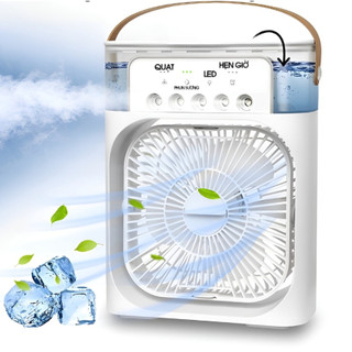 Quạt Điều Hòa Hơi Nước Mini 600ml , Quạt Phun Sương Tạo Ẩm Làm Mát Để Bàn Văn Phòng