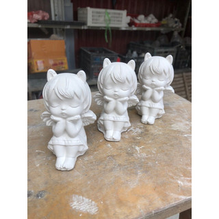 tượng thạch cao thiên thần side nhỡ 10cm