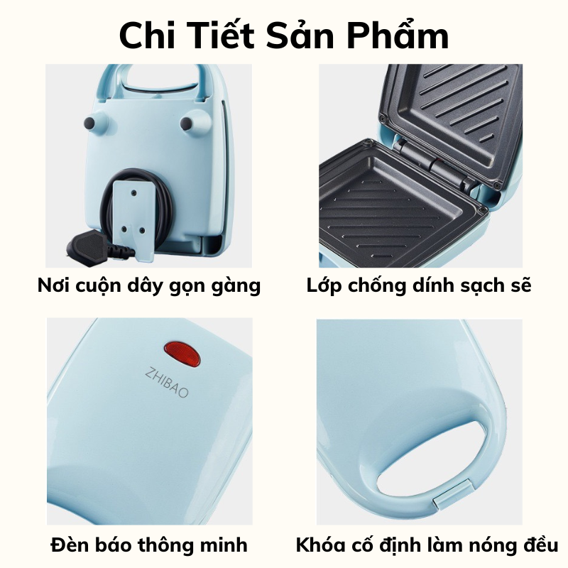 Máy Nướng Bánh Mì Sandwich Nami Làm Đồ Ăn Sáng Nhanh An Toàn Khi Sử Dụng