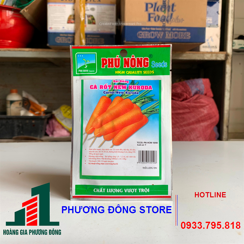 Hạt giống cà rốt 2g