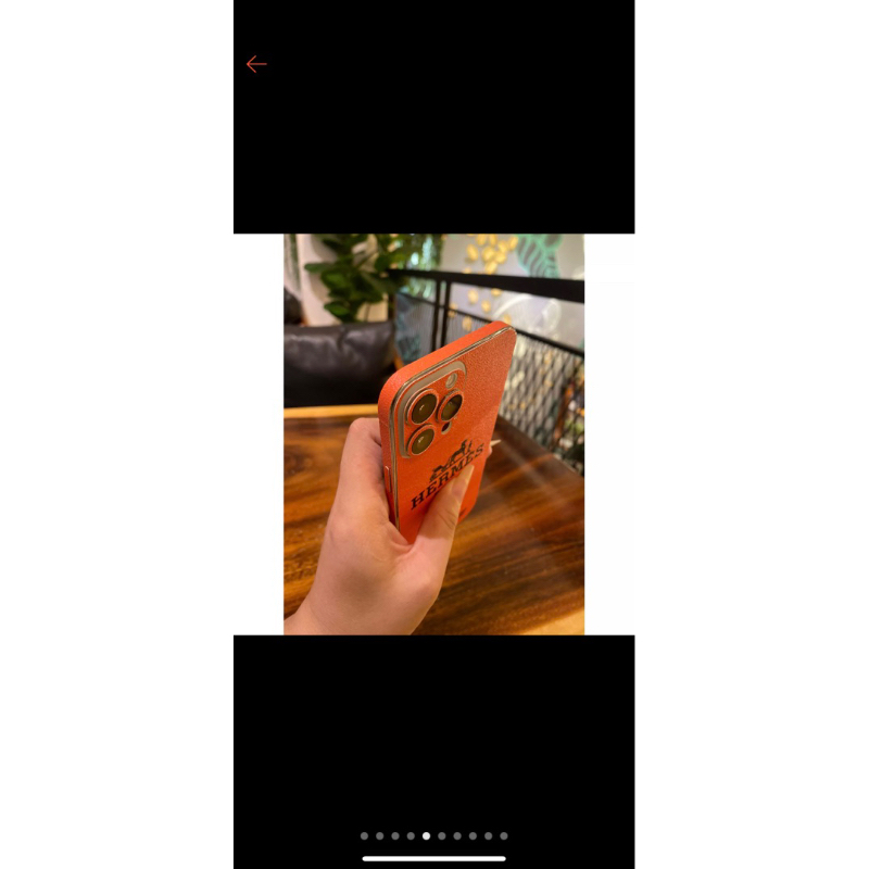 Miếng dán 3M full lưng , viền , camera mầu cam iphone 13 14 14pro