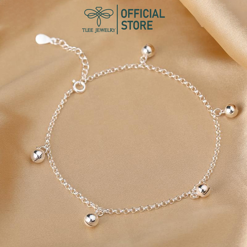 Lắc chân bạc nữ TLEE chuông mini xinh xắn TleeJewelry LC0107