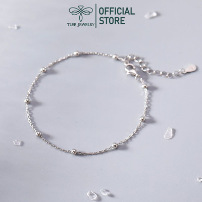Lắc tay bạc nữ TLEE dải bi mini đơn giản TLEE JEWELRY LT0169