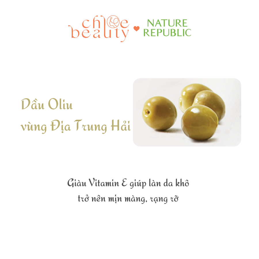 Sữa rửa mặt NATURE REPUBLIC Real Nature Olive Foam Cleanser 150ml