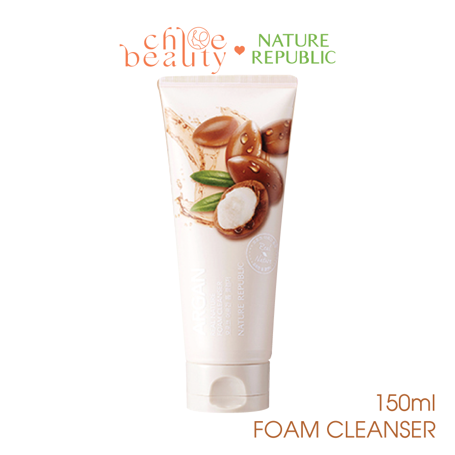 Sữa rửa mặt NATURE REPUBLIC Real Nature Argan Foam Cleanser 150ml