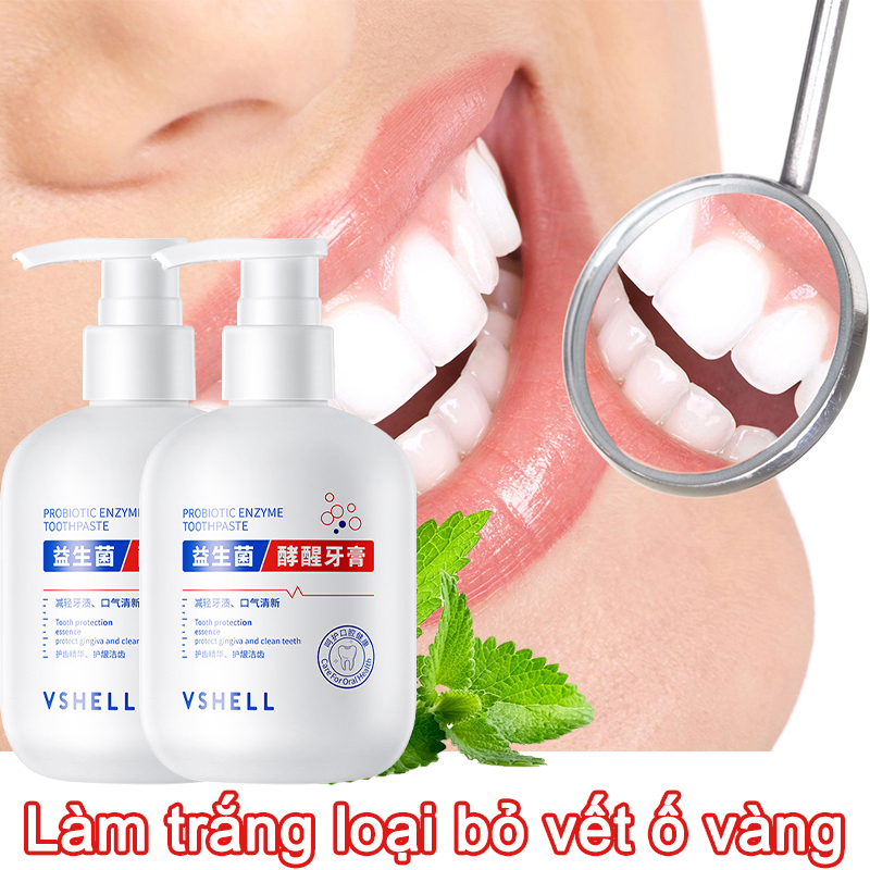 Kem đánh răng làm trắng răng250g Làm trắng răng Loại bỏ răng vàng Làm sạch cao răng Giữ hơi thở tươi mát