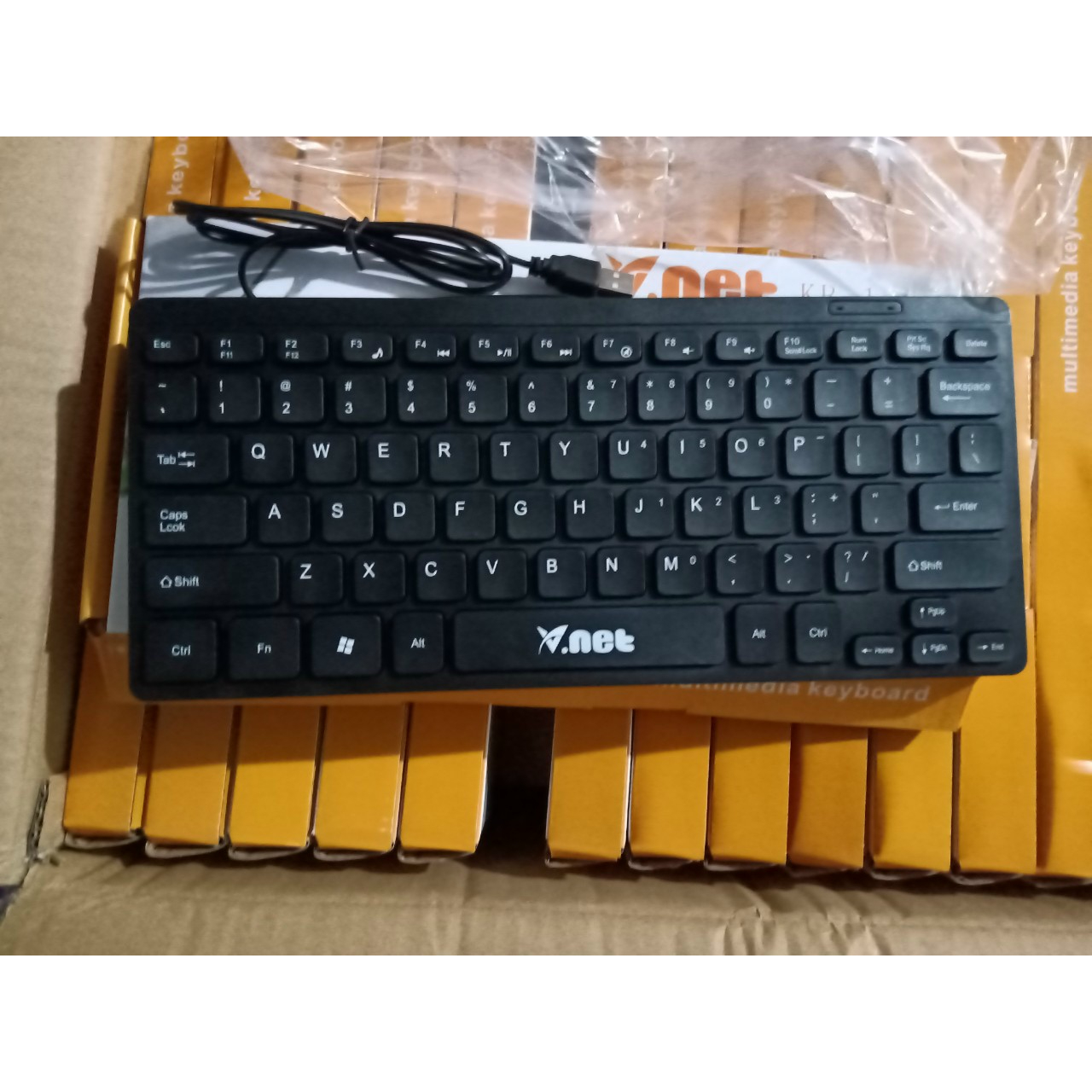 Bàn phím mini led có dây MK515 K520 không led Vnet/Arigato cổng usb bảo hành 6 tháng ECOBA