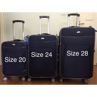 Combo vali vải chính hãng Hùng Phát size 24+ size 28