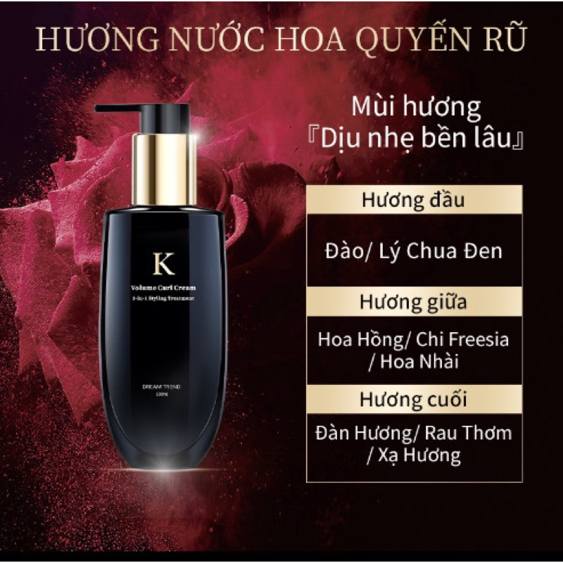 Sữa Dưỡng Giữ Nếp Tóc Uốn Volume Curl Cream Dream Trend 100ml