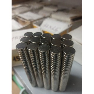 Nam châm viên phi 15mm các loại độ dày, lực hút siêu mạnh