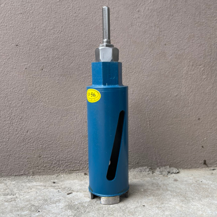 Mũi khoan rút lõi bê tông khô phi 56 x 180 mm mũi khoét lỗ tròn siêu phẩm cho thợ điện lạnh khoét lỗ lắp điều hòa