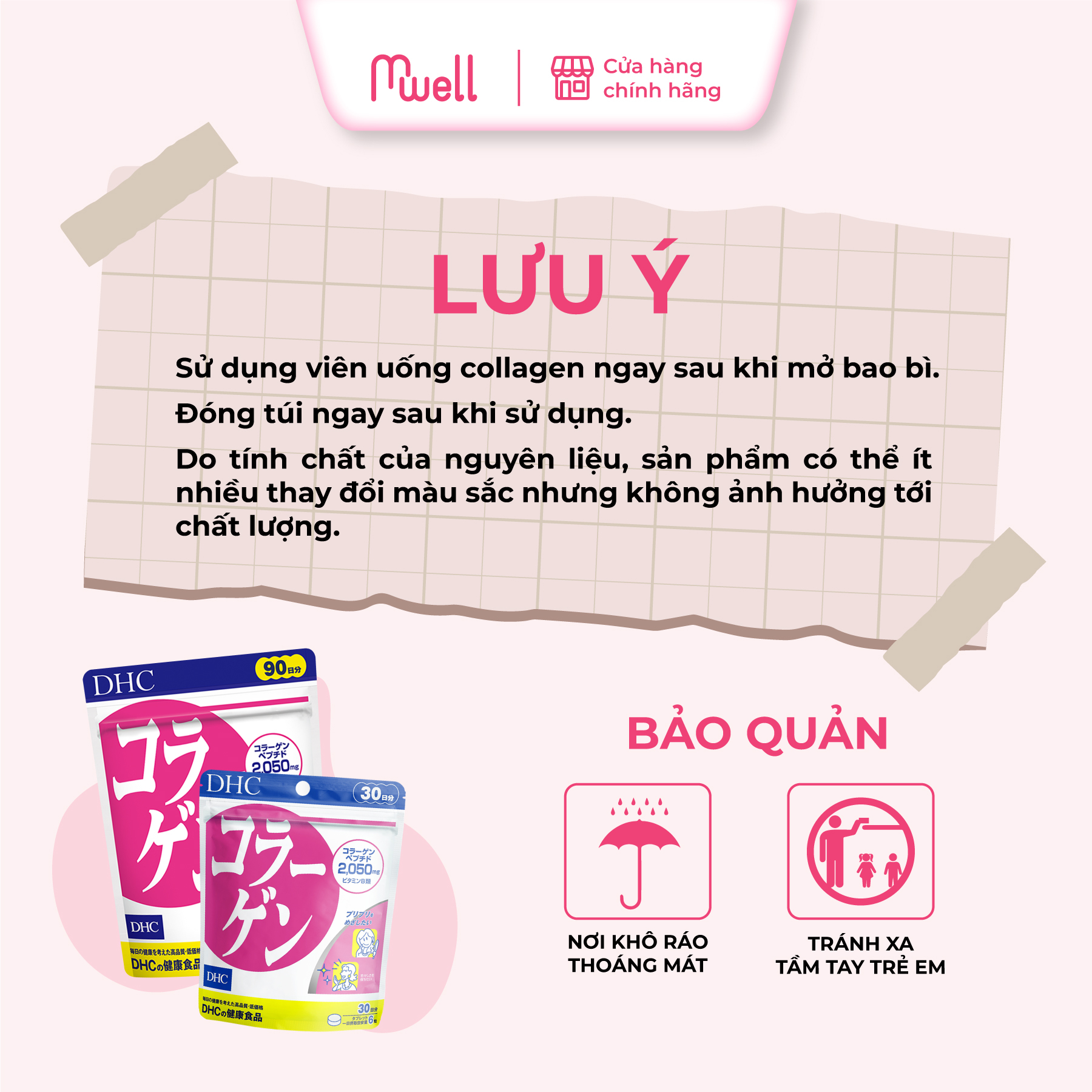Viên uống Collagen DHC giúp làm đẹp da, chống lão hóa gói 30 ngày 90 ngày