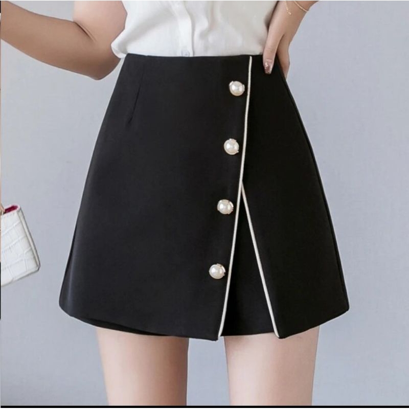 Chân váy chữa A xẻ , vạt đắp siêu đẹp. Vải tuyết mưa Hàn quốc, cạp kéo khoá, có lót quần.