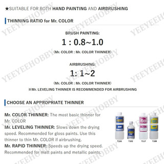 DUNG DỊCH PHA SƠN MR HOBBY - MR COLOR THINNER / LEVELING THINNER 110ML