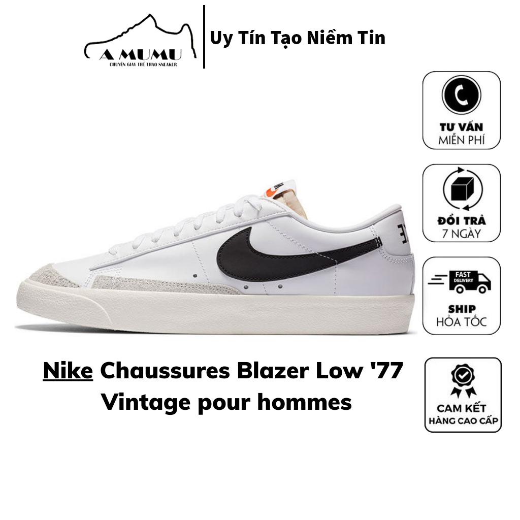 Giày thể thao BLAZER đế cao kẻ đen bản cao cấp có sẵn full box bill giấy gói đầy đủ