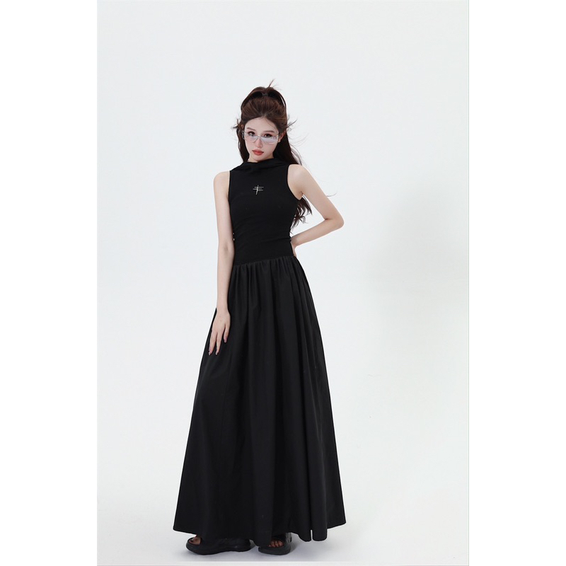 Đầm maxi xoè sát nát thun koreastyle